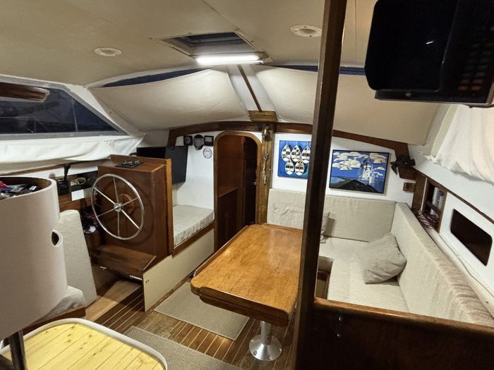 Moody 36DS interior after refit