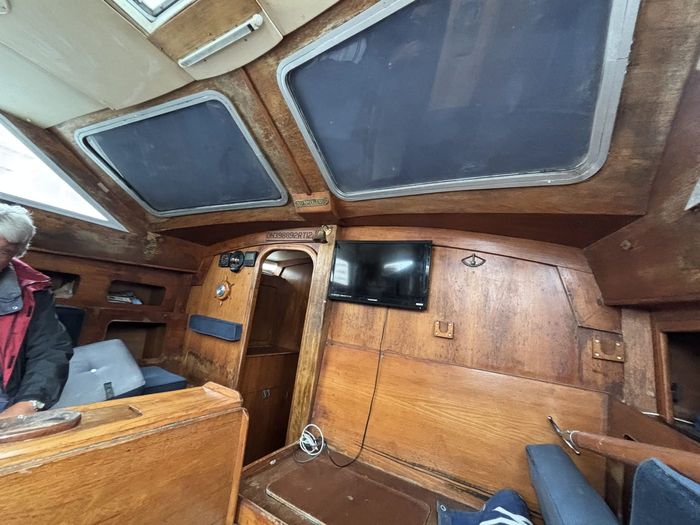 Moody 36DS interior before refit