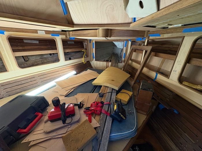 Nicholson 35 cabin before refit